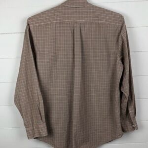 CC Filson button shirt Large (vintage) *stain* 100% cotton check plaid